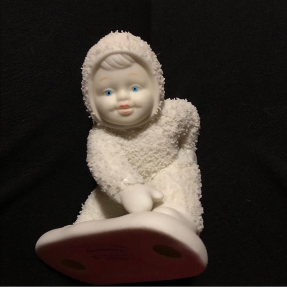 I Can Touch My Toes Set of 2 Department 56 Snow Babies Retired NIB - Picture 3 of 8
